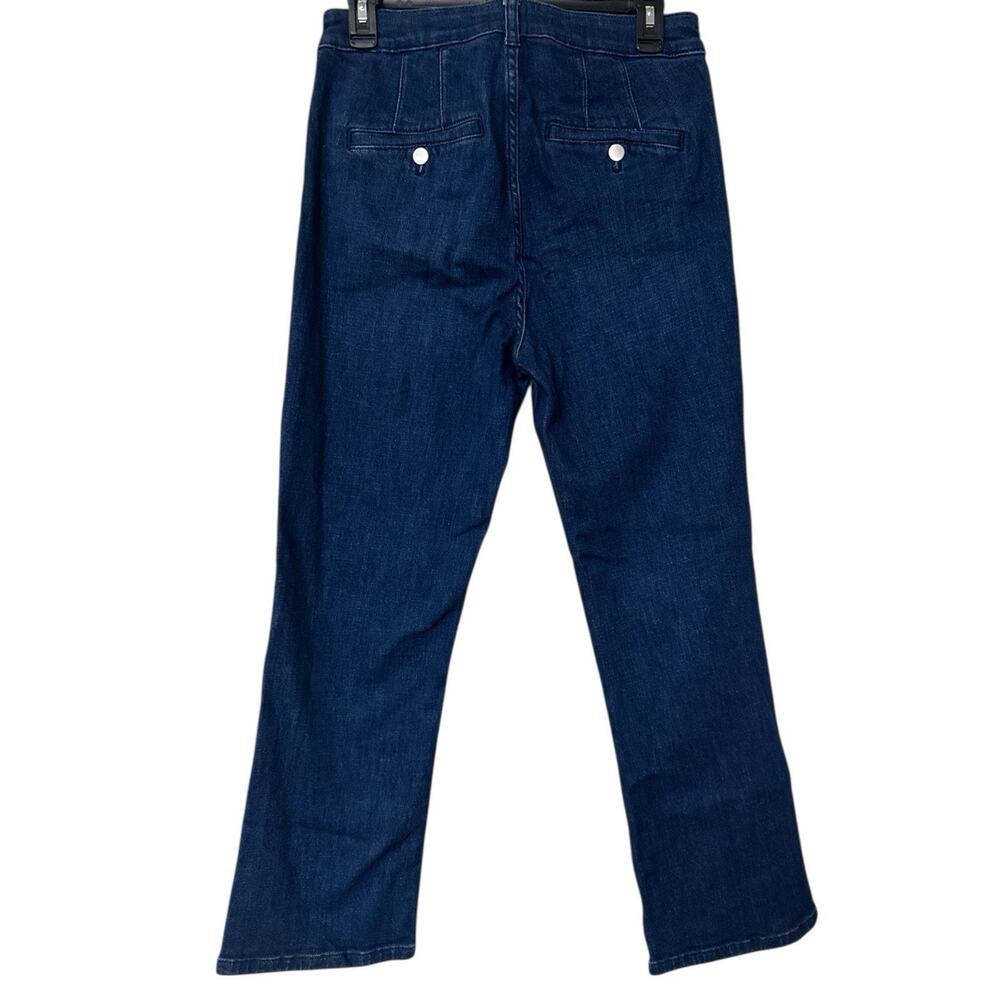 Anthropologie Jeans Essential Straight Indigo Blue Denim Size 30 - Picture 2 of 8